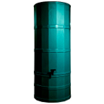 Image of Green Poly Water Butt - 200 Ltr