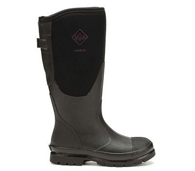 Image of Muck Boots Chore Adjustable Slip On Tall Boot - Black - UK 4