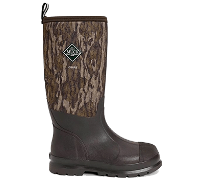 Image of Muck Boots Chore Gamekeeper Tall Boots - Mossy Oak Bottomlands - UK 13