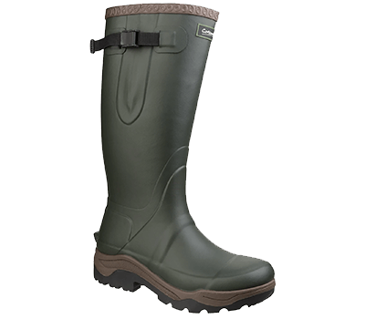 Image of Cotswold Compass Neoprene Rubber Wellington - Green - UK 7