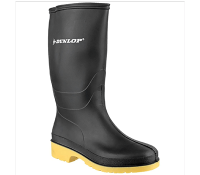 Image of Dunlop Dulls Wellington Boot in Black