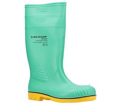 Image of Dunlop Acifort HazGuard Wellington Boots in Green - UK 8