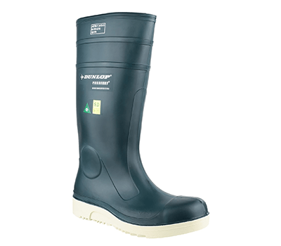 Image of Dunlop Purofort Comfort Grip Wellingtons in Blue