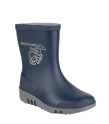Image of Dunlop Mini Elephant Wellington in Blue