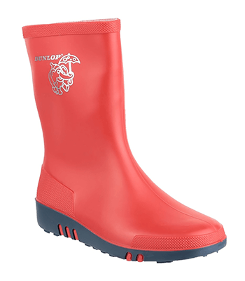Image of Dunlop Mini Elephant Wellington in Red