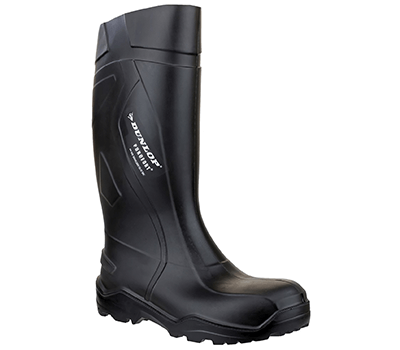 Image of Dunlop Purofort + Full Safety Wellington Boot in Black