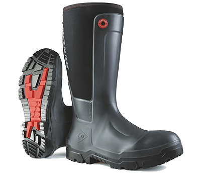 Image of Dunlop Snugboot Workpro Wellington Boot in Black - UK 10