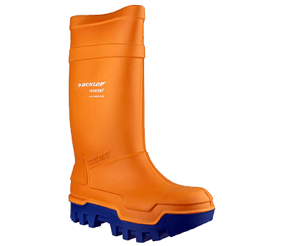 Image of Dunlop Purofort Thermo Plus Wellington in Orange - UK 10