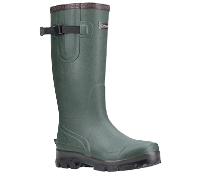 Image of Cotswold Grange Buckle Fastening Wellington Boot - Green - UK 9