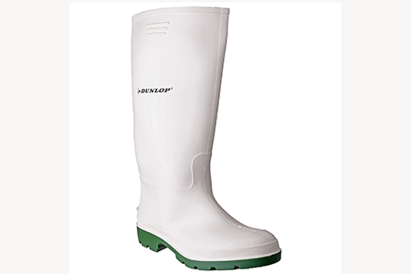Image of Dunlop Pricemastor Plain Rubber Wellingtons - White