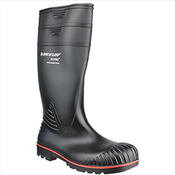 Image of Dunlop Acifort Heavy Duty Full Safety Wellington - Black - UK 7
