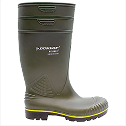 Image of Dunlop Acifort Heavy Duty Full Safety Wellington in Green