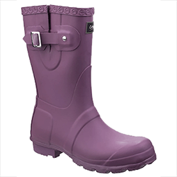 Image of Cotswold Windsor Short Wellington Boot in Purple