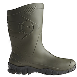 Image of Dunlop Dee Calf Length Wellington - Dark Green - UK 4