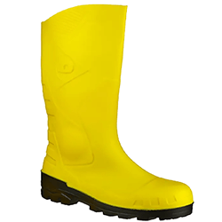 Image of Dunlop Devon Full Safety Wellington - Yellow/Black - UK 3