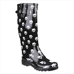 Image of Cotswold Dog Paw Wellington - Black/White - UK 3