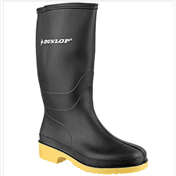 Image of Dunlop Dulls Wellington Boot in Black - UK 7