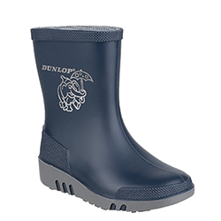 Image of Dunlop Mini Elephant Wellington in Blue - UK 7.5 JNR