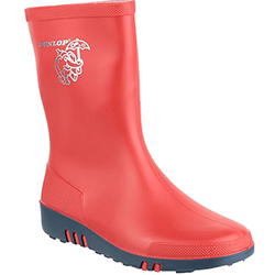Image of Dunlop Mini Elephant Wellington in Red - UK 7.5 JNR