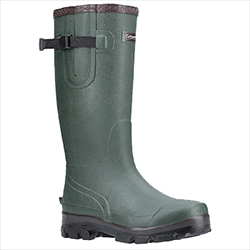 Image of Cotswold Grange Buckle Fastening Wellington Boot in Green