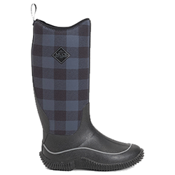 Image of Muck Boots Hale Wellington - Black/Grey Plaid - UK 9
