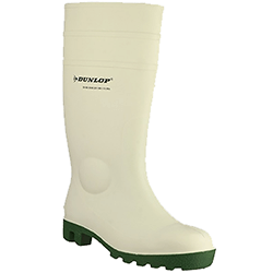 Small Image of Dunlop Protomastor Safety Wellington - White - UK 6.5