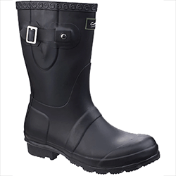 Image of Cotswold Windsor Short Wellington Boot in Black