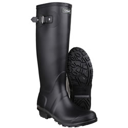 Image of Womens Cotswold Sandringham Wellington Boots - Black - UK 3
