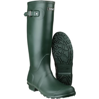 Image of Womens Cotswold Sandringham Wellington Boots - Green - UK Size 5