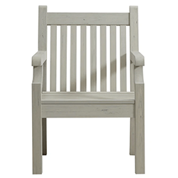 Small Image of Winawood Sandwick Thin Slat Wood Effect Armchair - Stone Grey