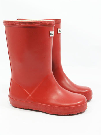 Kids First Hunter Wellies - Military Red - Spin Image